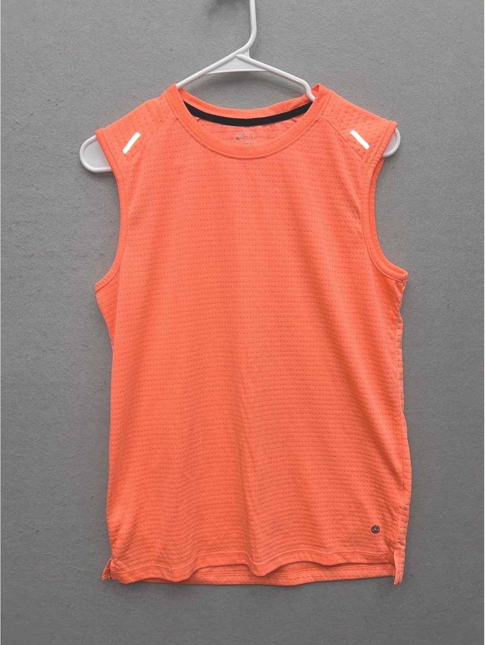 Equip Qwick-Dry Workout Tank Top Neon Orange Women Small
